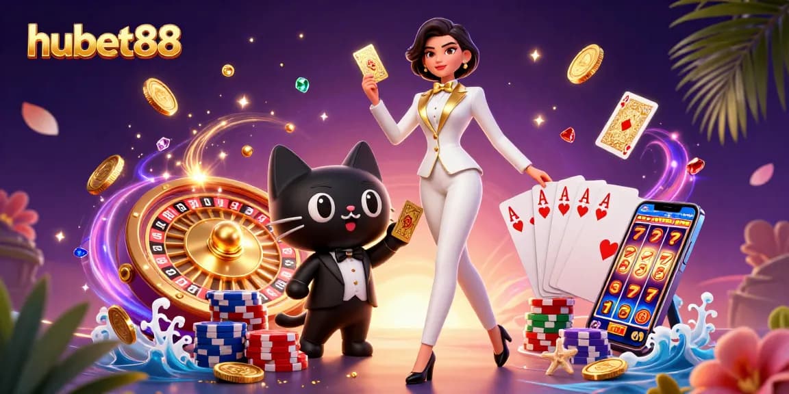 Experience thrilling moments at hubet88 with dynamic casino elements and a glamorous dealer.