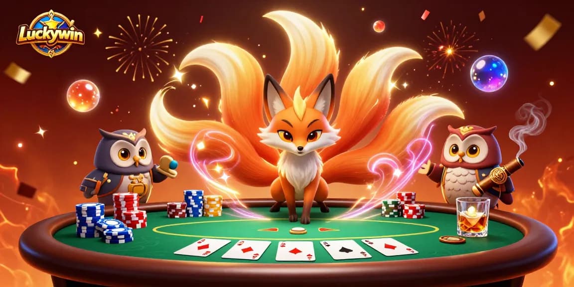 Experience thrilling gameplay at Luckywin with vibrant casino spirits and colorful poker elements.