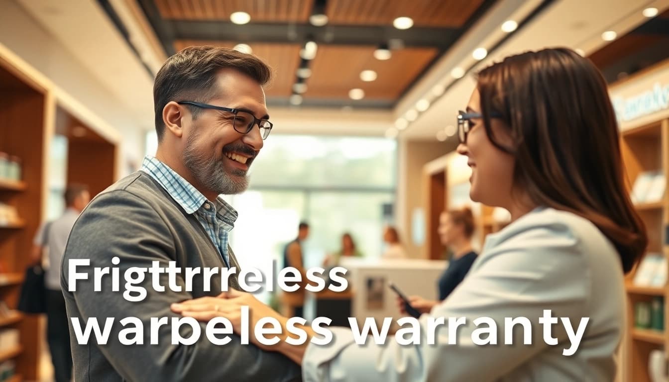 Experience a frictionless warranty experience through customer and staff interaction in a welcoming store.
