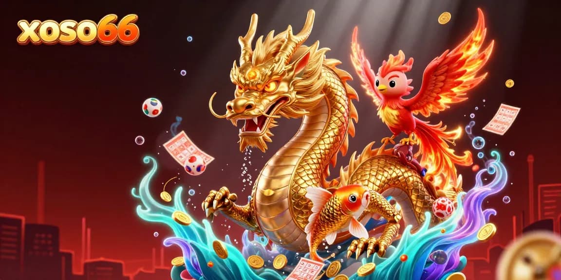Join the excitement at xoso66 while exploring vibrant lottery elements in a dynamic scene.