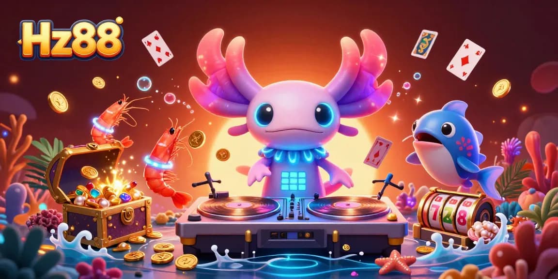 Win big with Hz88's immersive underwater casino experience featuring vibrant characters and elements.