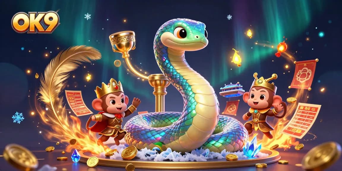 Engage in thrilling sports betting with OK9's dynamic gaming scene, featuring icons of excitement.
