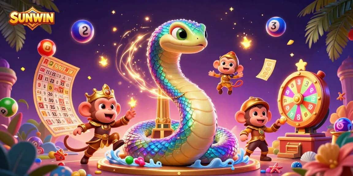 SUNWIN's vibrant gaming experience brings excitement with colorful lottery elements and dynamic action.