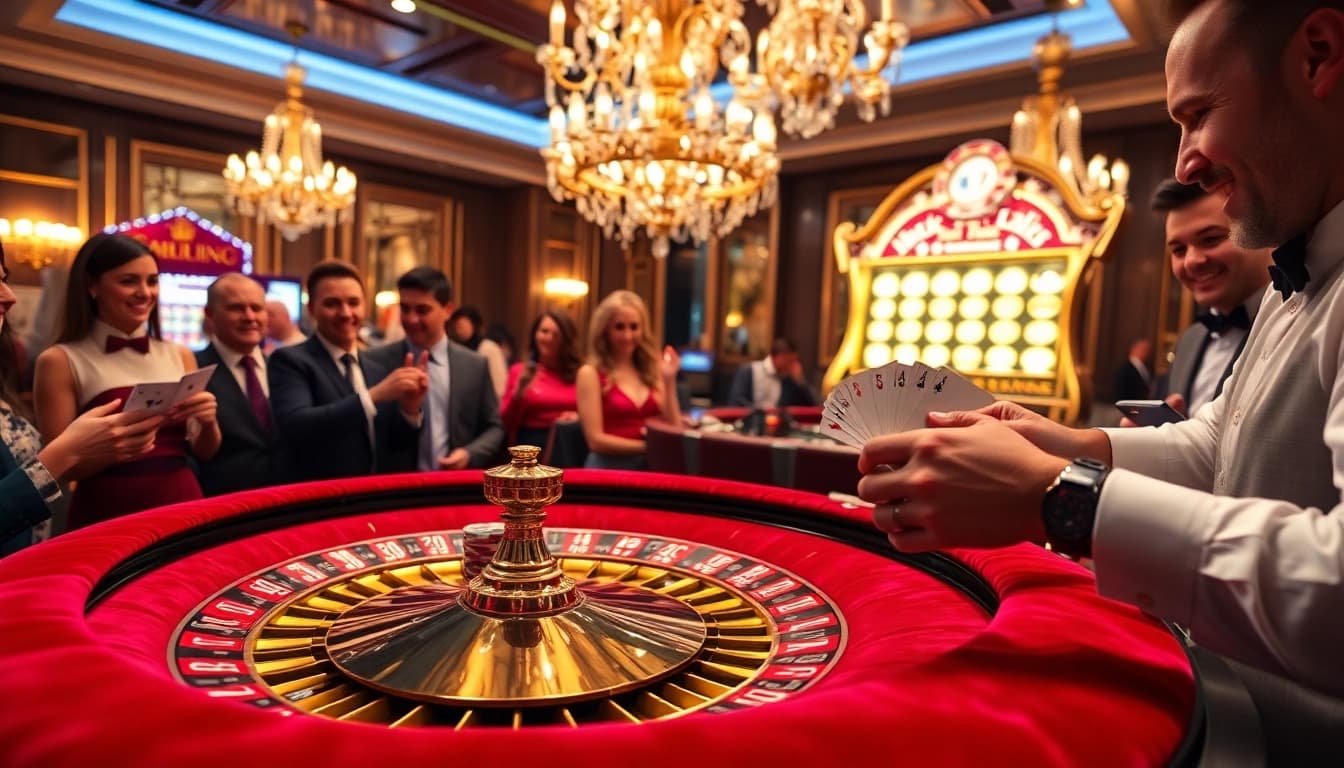 Experience the excitement of winning at https://11win.black/ with classy casino tables and players engaged in thrilling games.