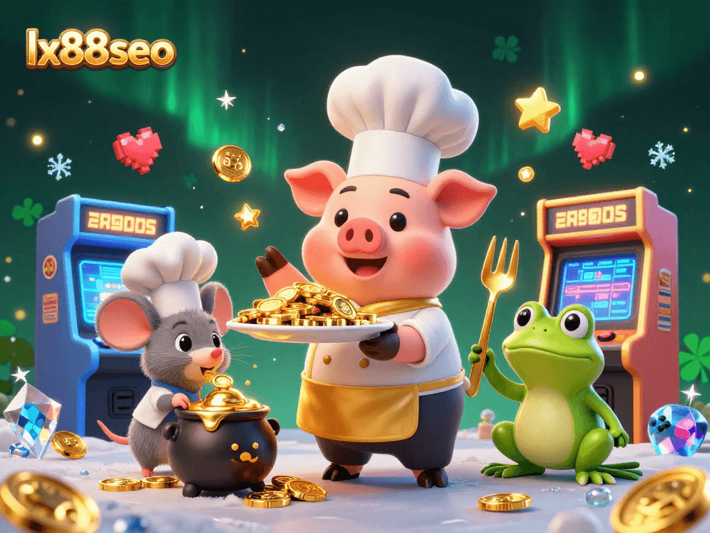 Experience thrilling gameplay with lx88seo, where every coin is a jackpot in this vibrant casino scene.