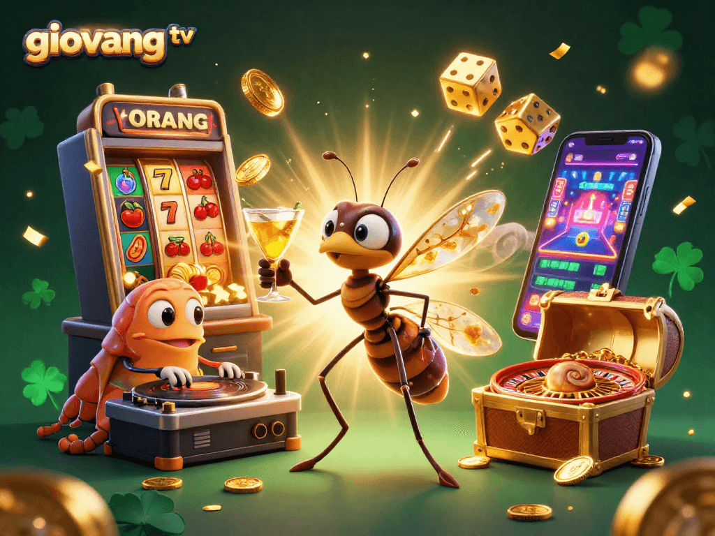 Experience exciting gameplay with giovang tv, showcasing a dynamic casino scene featuring colorful elements.