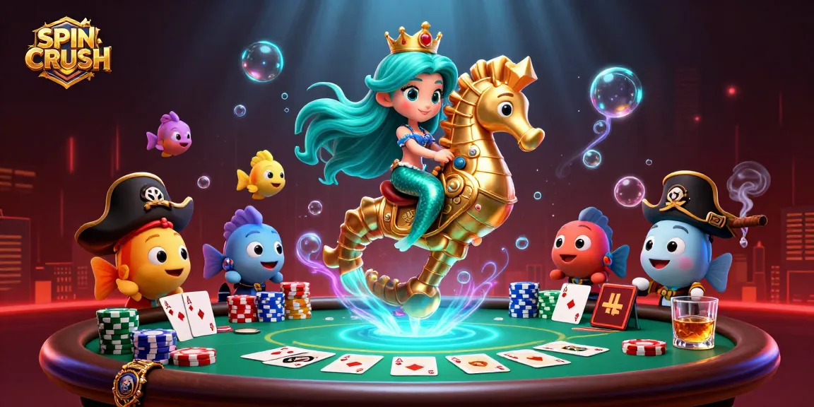 SPINCRUSH rewards players with vibrant gameplay and immersive casino elements in a captivating ocean scene.