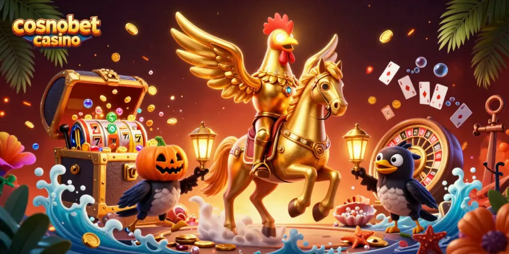 Experience the thrill of cosmobet casino with exciting games and visuals in a vibrant scene.