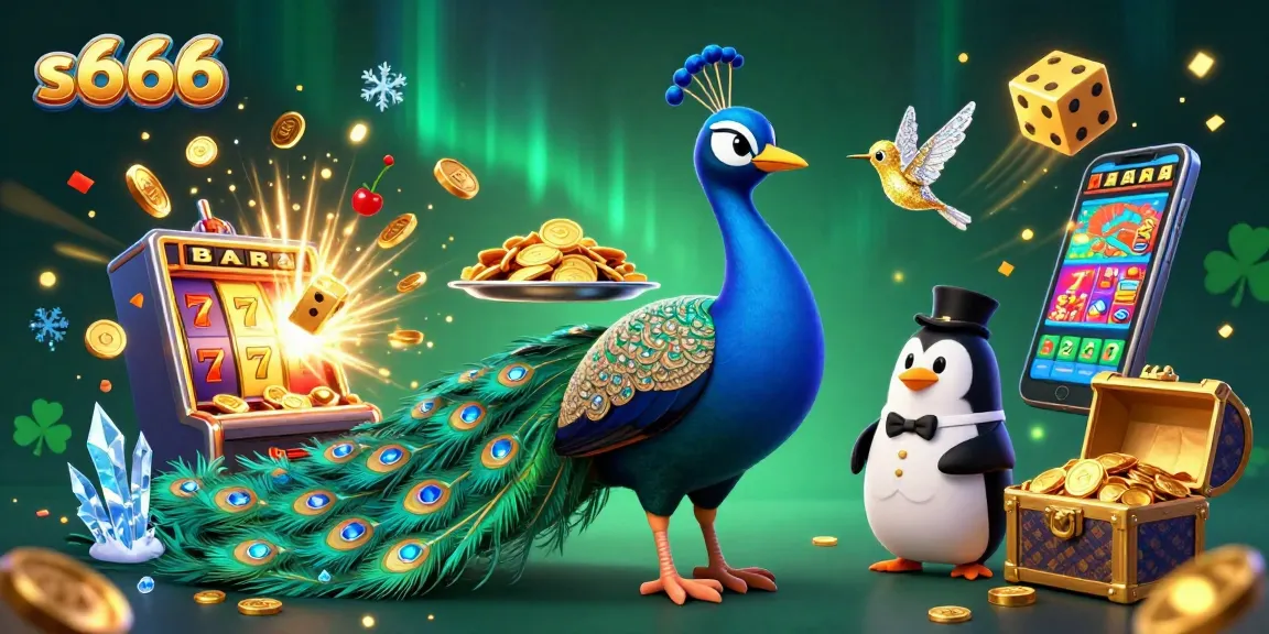 Experience thrilling gameplay at s666 with an eye-catching 3D casino scene filled with dynamic elements.