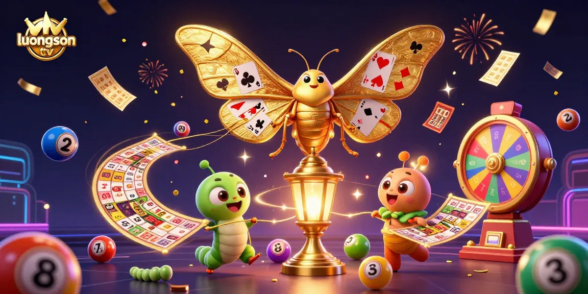 Gain insights with luongson tv while playing lottery games in a vibrant, dynamic 3D illustration.