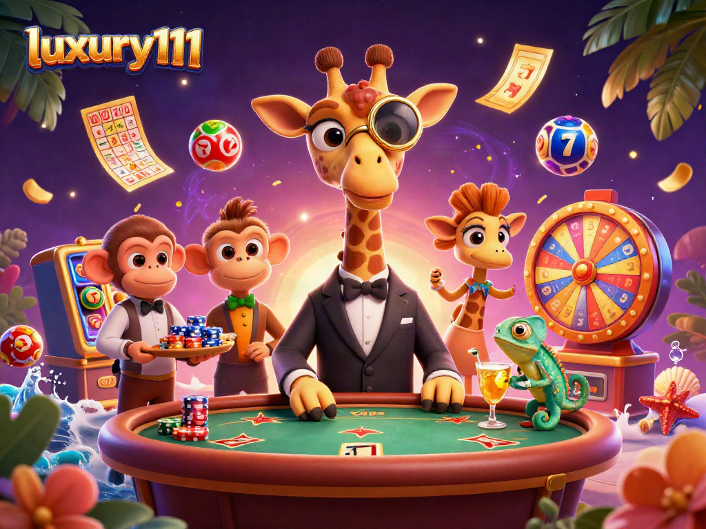 Players at luxury111 enjoy thrilling slots amidst vibrant gaming elements and dynamic casino atmosphere.