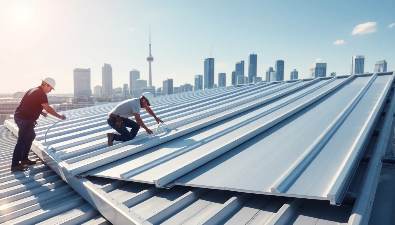 Metal roofing Toronto installation showcasing expert craftsmanship and modern design.