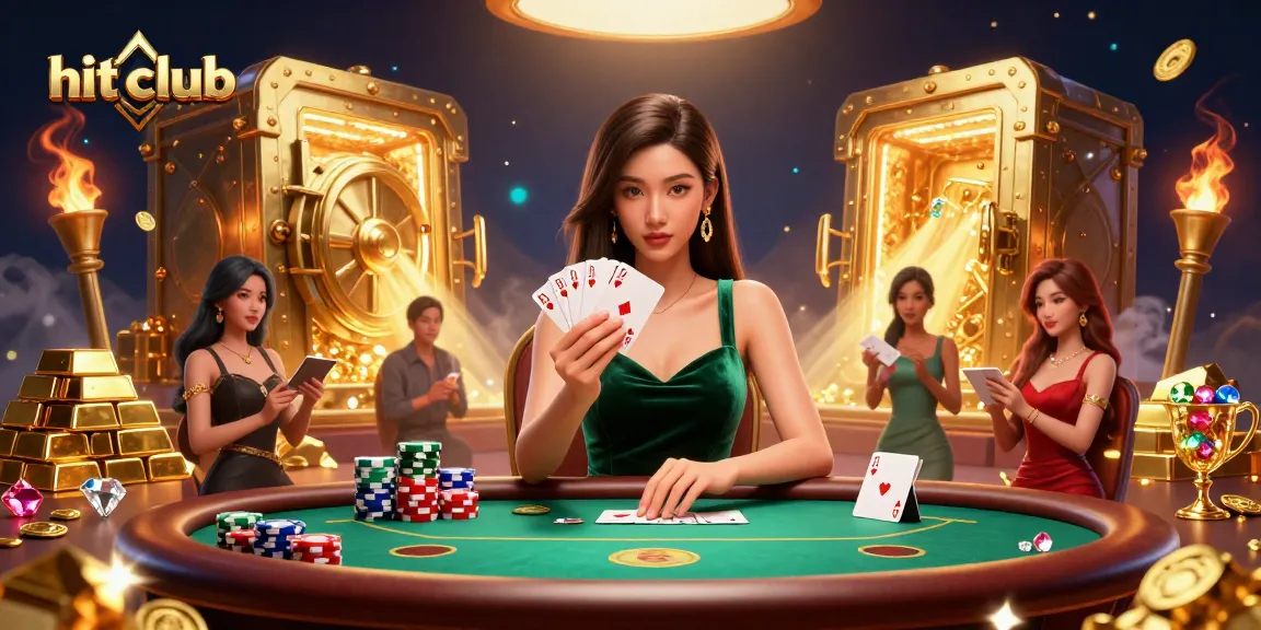 Join the hit club at this lively poker scene, featuring luxury elements and dazzling winnings.