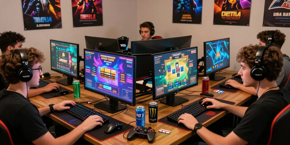 Exciting gameplay scene at a credit card casino featuring a diverse group of gamers using https://scoarch.org.uk list of credit card casinos for gaming.