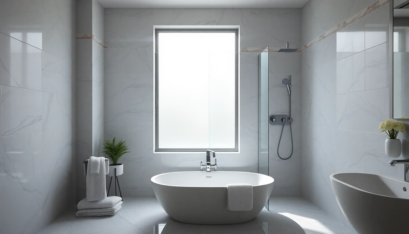 Duschkabine 80x80 im modernen Badezimmer, umgeben von eleganten Fliesen und Accessoires.