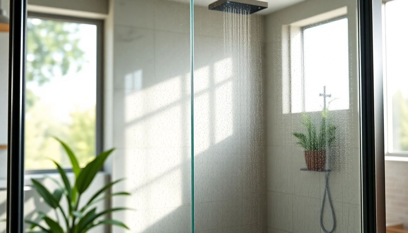 Innovative semi frameless shower screens enhancing the elegance of a modern bathroom design.