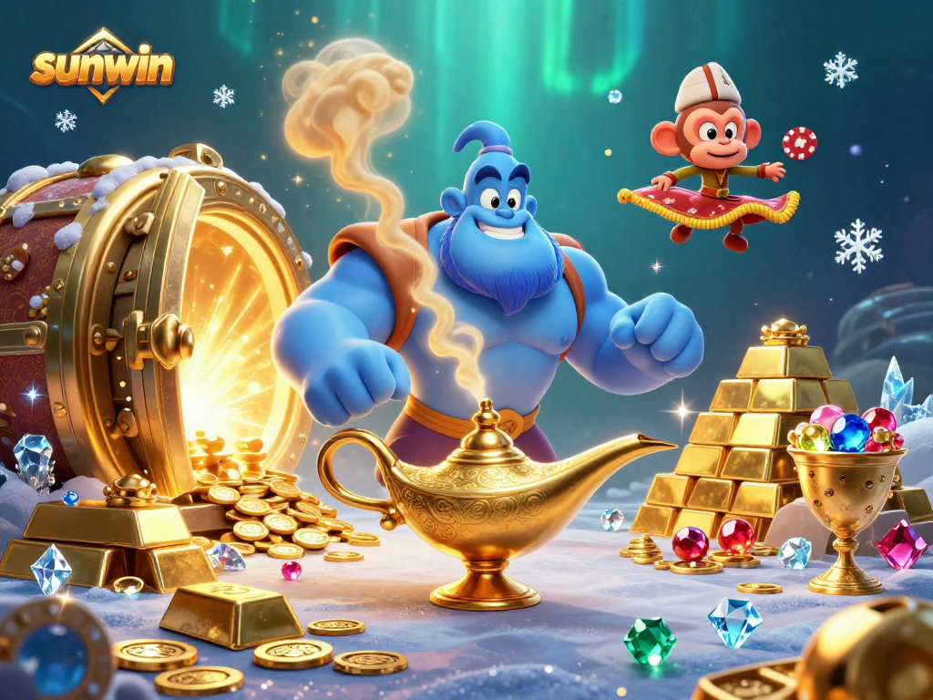 Win big with sunwin while exploring a magical genie-themed casino adventure!