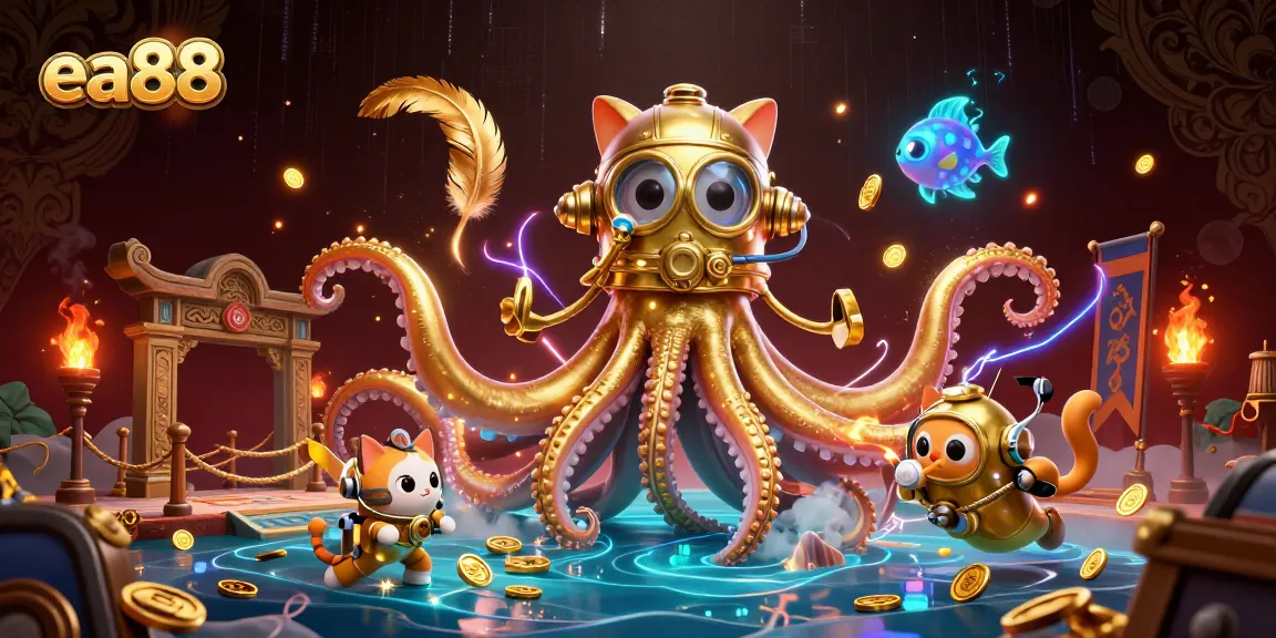Win big with ea88 in this lively 3D illustration depicting immersive casino experiences.