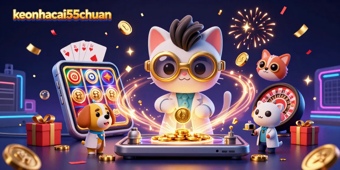 Engage with keonhacai55chuan's exciting casino experience featuring lively characters and dynamic game elements.