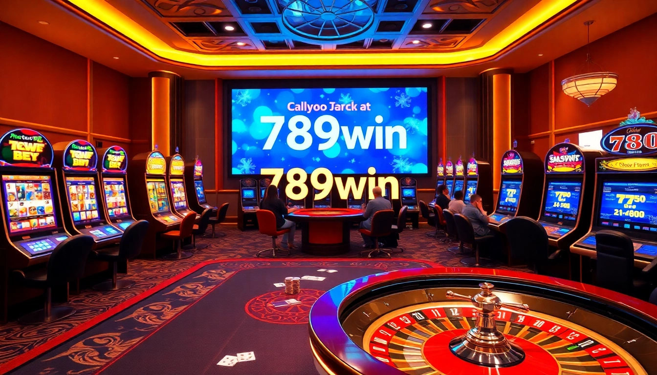 Players enjoying a thrilling game at 789win's stylish casino.