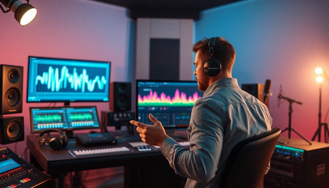 Enhance your music with online audio mastering in a professional studio setting.