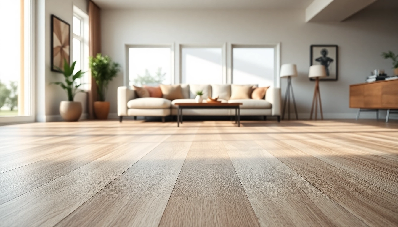 See stunning luxury vinyl flooring near me in a beautifully designed living room.