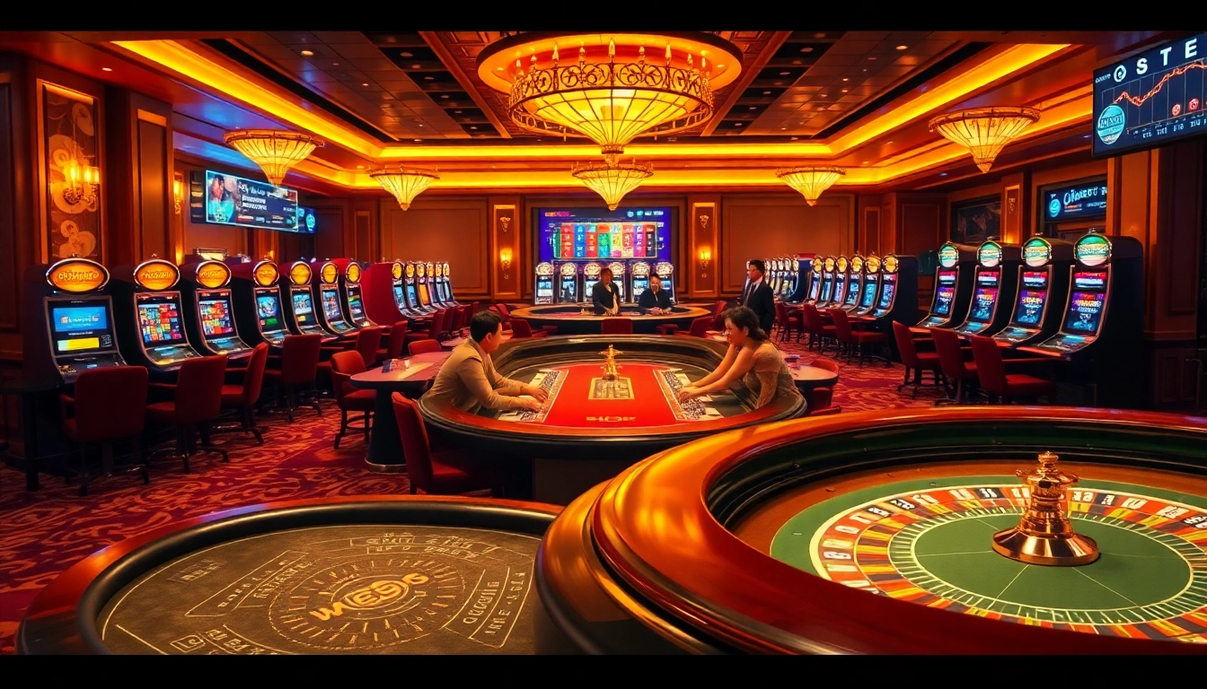 Engaging casino scene from https://lc88.bio/ with dynamic players and action-packed games.
