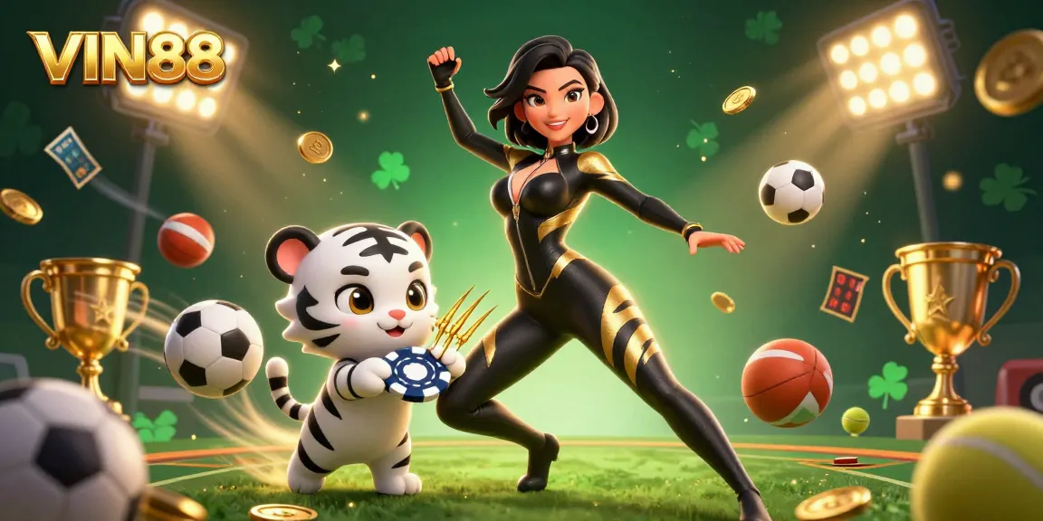 Experience the excitement of VIN88 casino gaming with dynamic sports themes and vibrant visuals.