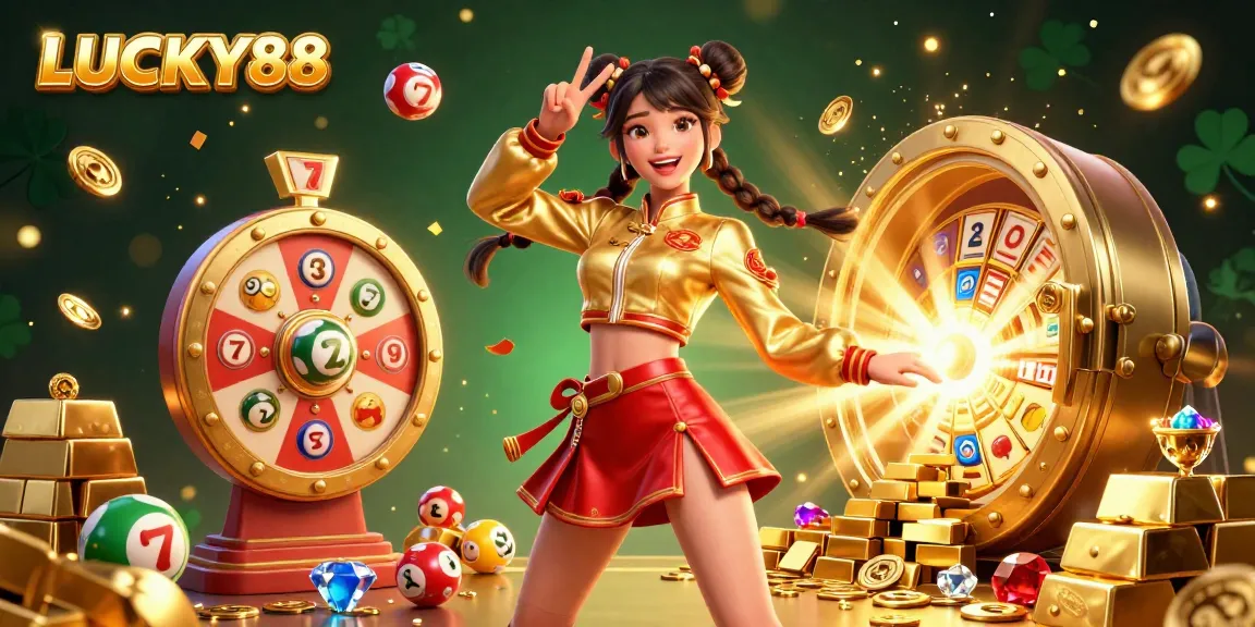Spin and win with Lucky88 slot game featuring vibrant visuals and exciting prizes!