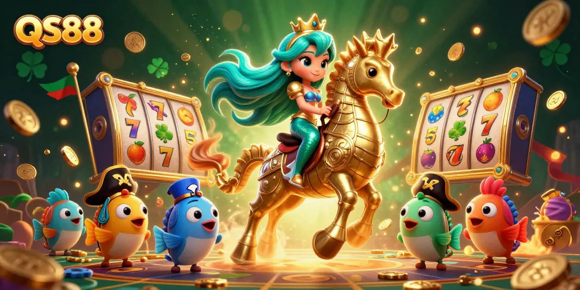 Join the fun at QS88 with our vibrant online casino featuring slot games and colorful characters!