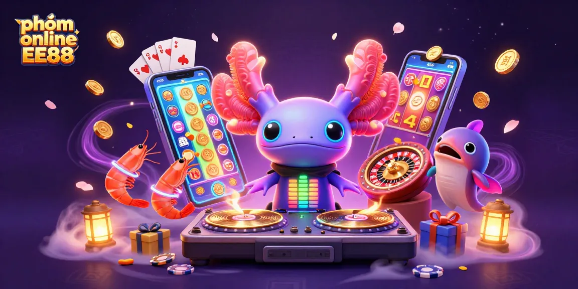 Engage in thrilling gameplay with phỏm online EE88 featuring vibrant characters and dynamic gaming elements.