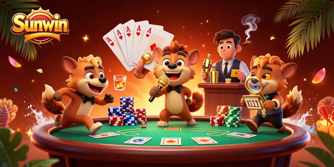 Experience thrilling gameplay at Sunwin with vibrant casino scenes full of excitement.