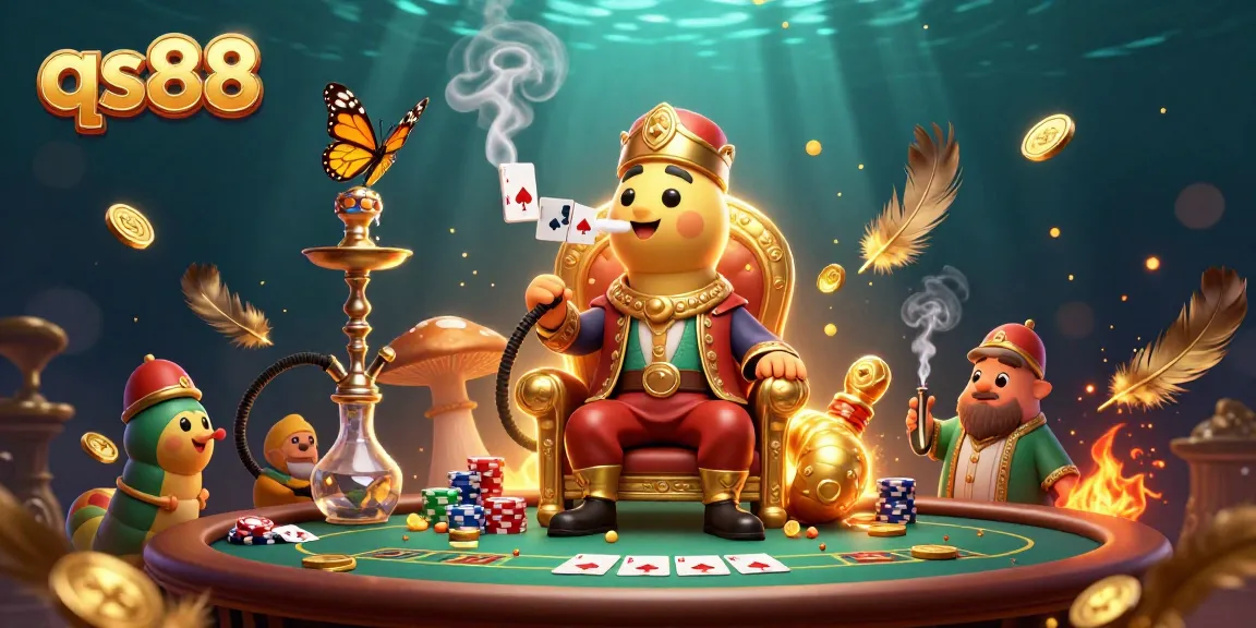 Experience thrilling poker action at qs88 with vibrant characters and dynamic game elements.