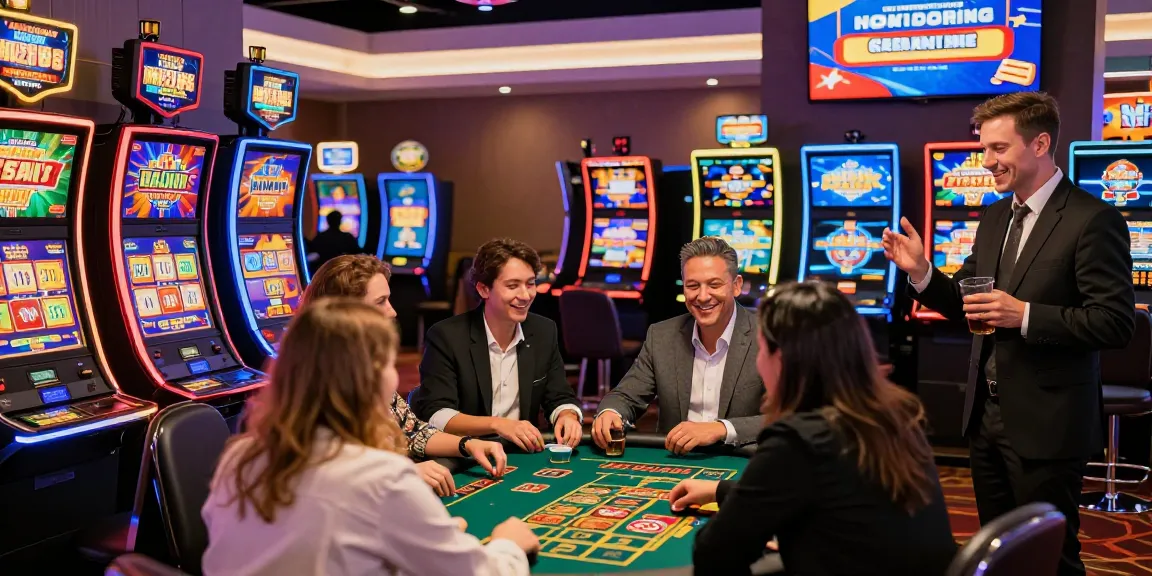 Dynamic gaming scene at a credit card casino showcasing players engaged in various games, highlighting the excitement of https://fimltd.co.uk.