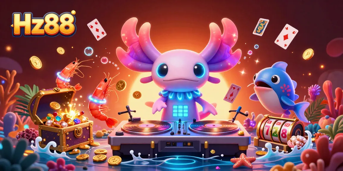 Win big with Hz88's immersive underwater casino experience featuring vibrant characters and elements.