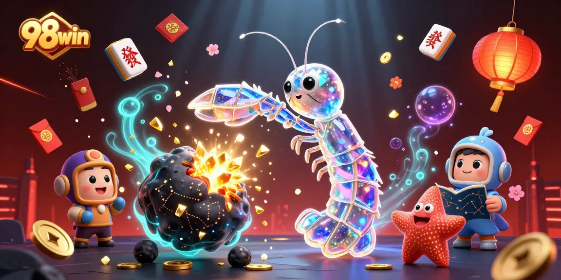Experience thrilling gameplay at 98win, featuring vibrant characters and dynamic gambling elements.